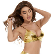gold bra
