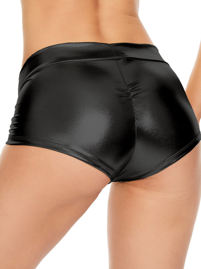 metallic booty shorts