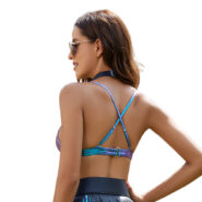 metallic reflective holographic top