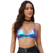 shiny holographic top