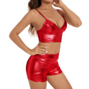 shiny spandex shorts