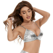 silver crop top