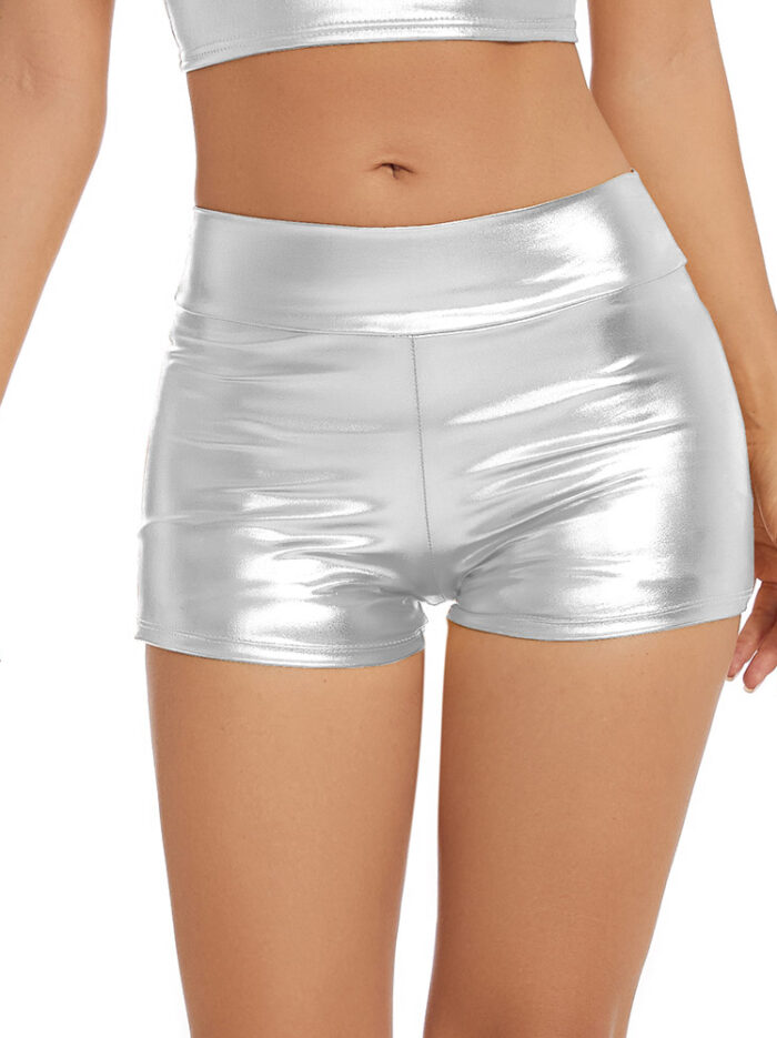 silver shorts for women