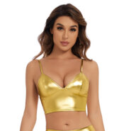 gold metallic top