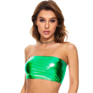 metallic bra