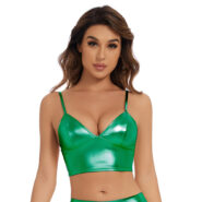 metallic bra