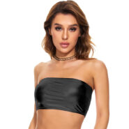 metallic crop top