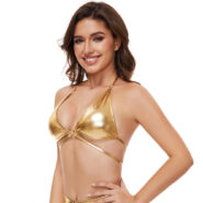 metallic crop top