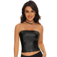 metallic crop top