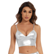 metallic festival tops for women