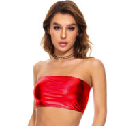 metallic rave top